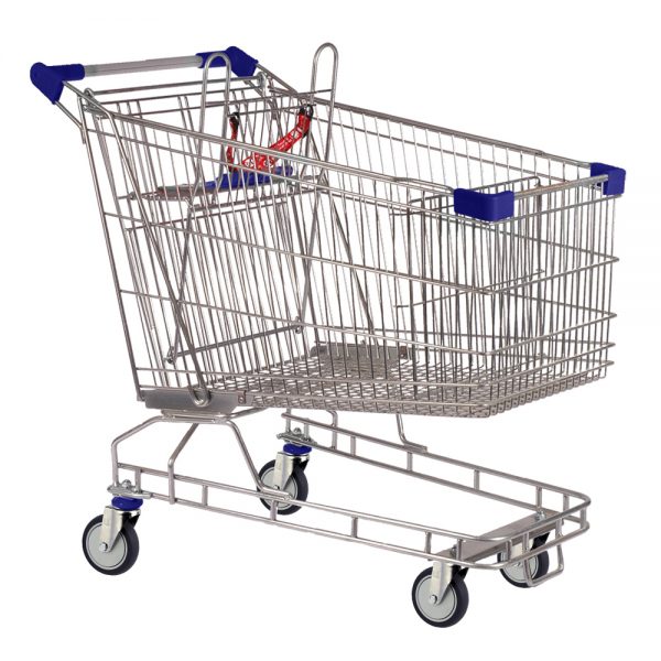 Image of 212 Litre Blue Shopping Trolley Cart QHDC Australia